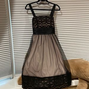 Gorgeous Black Chiffon, Lace & Sequin Dress